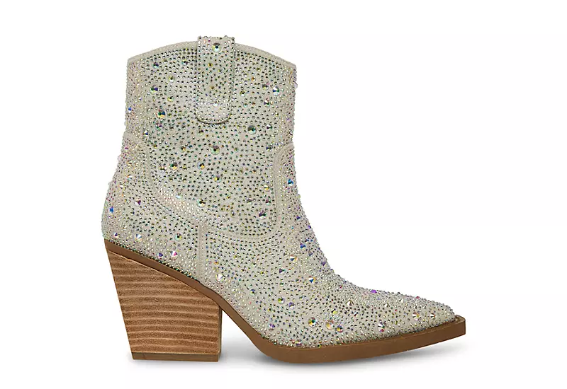 Madden Girl Womens Jolene Western Boot - White 4 Madden Girl Womens Jolene Western Boot - White - Image 2