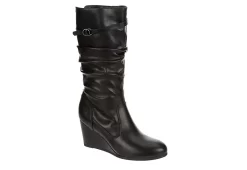 Lauren Blakwell Womens Johanna Wedge Boot - Black
