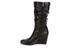 Lauren Blakwell Womens Johanna Wide Calf Wedge Boot - Black 12 Lauren Blakwell Womens Johanna Wide Calf Wedge Boot - Black -Skechers Store US 01 302867 03