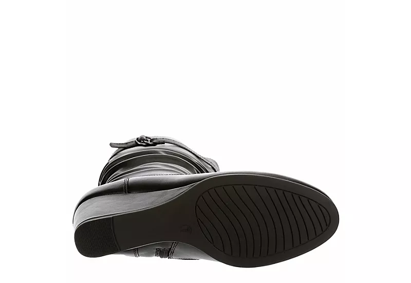 Lauren Blakwell Womens Johanna Wide Calf Wedge Boot - Black 9 Lauren Blakwell Womens Johanna Wide Calf Wedge Boot - Black - Image 7