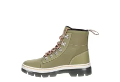 Dr. Martens Dr.martens Womens Combs Nylon Combat Boot - Olive -Skechers Store US 01 302897 03