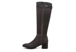 Lifestride Womens Daring Wide Calf Tall Boot - Dark Grey -Skechers Store US 01 303094 03