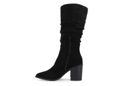 Journee Collection Womens Hartly Fringed Wide Calf Dress Boot - Black 11 Journee Collection Womens Hartly Fringed Wide Calf Dress Boot - Black -Skechers Store US 01 303177 03