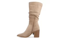 Journee Collection Womens Hartly Fringed Wide Calf Dress Boot - Taupe 12 Journee Collection Womens Hartly Fringed Wide Calf Dress Boot - Taupe -Skechers Store US 01 303178 03
