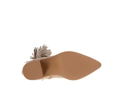 Journee Collection Womens Hartly Fringed Extra Wide Calf Dress Boot - Taupe -Skechers Store US 01 303183 06