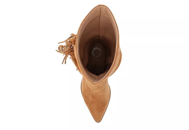 Journee Collection Womens Hartly Fringed Extra Wide Calf Dress Boot - Tan 8 Journee Collection Womens Hartly Fringed Extra Wide Calf Dress Boot - Tan - Image 6