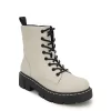 Unionbay Womens Lester Combat Boot - Off White -Skechers Store US 01 303383 00