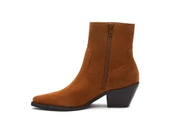 Coconuts Womens Jane Western Ankle Boot - Cognac -Skechers Store US 01 303522 03