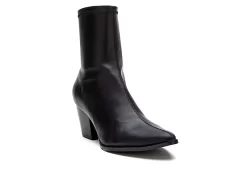 Coconuts Womens Kyra Ankle Western Boot - Black