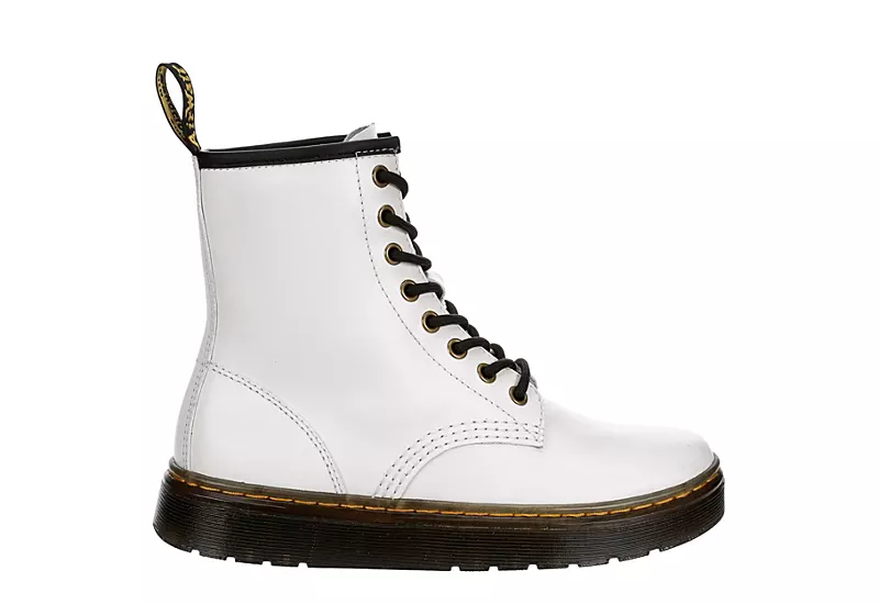 Dr. Martens Dr.martens Womens Zavala Combat Boot - White 4 Dr. Martens Dr.martens Womens Zavala Combat Boot - White - Image 2