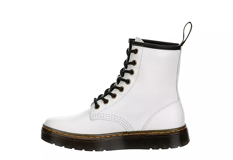 Dr. Martens Dr.martens Womens Zavala Combat Boot - White 6 Dr. Martens Dr.martens Womens Zavala Combat Boot - White - Image 4