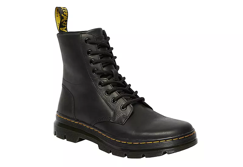Dr. Martens Dr.martens Womens Combs Combat Boot - Black 3 Dr. Martens Dr.martens Womens Combs Combat Boot - Black