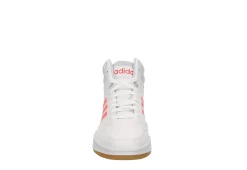 Adidas Womens Hoops 3.0 Mid Top Sneaker - White 11 Adidas Womens Hoops 3.0 Mid Top Sneaker - White -Skechers Store US 01 400745 02