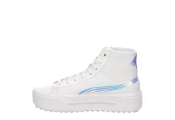 Puma Womens Kaia High Top Platform Sneaker - White -Skechers Store US 01 400758 03