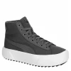 Puma Womens Kaia High Top Platform Sneaker - Dark Grey -Skechers Store US 01 401233 00
