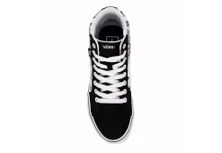 Vans Womens Filmore High Top Sneaker - Black -Skechers Store US 01 401265 05