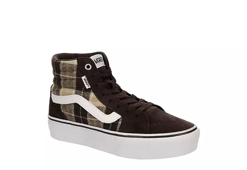 Vans Womens Filmore High Top Platform Sneaker - Brown 3 Vans Womens Filmore High Top Platform Sneaker - Brown