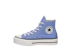 Converse Womens Chuck Taylor All Star High Top Platform Sneaker - Light Blue -Skechers Store US 01 401339 03