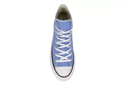 Converse Womens Chuck Taylor All Star High Top Platform Sneaker - Light Blue -Skechers Store US 01 401339 05