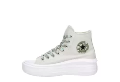 Converse Womens Chuck Taylor All Star Move High Top Sneaker - Bone -Skechers Store US 01 401340 03
