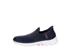 Skechers Womens Go Walk 6 Quick Fit Slip-ins Walking Shoe - Navy 12 Skechers Womens Go Walk 6 Quick Fit Slip-ins Walking Shoe - Navy -Skechers Store US 01 401391 03