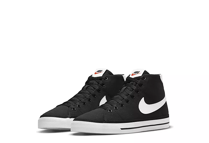 Nike Womens Court Legacy Mid Sneaker - Black 3 Nike Womens Court Legacy Mid Sneaker - Black