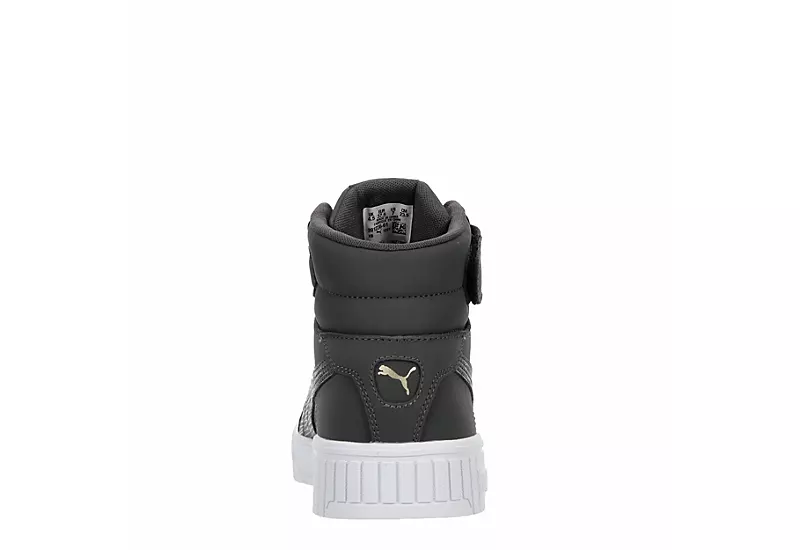 Puma Womens Carina 2.0 Chevron Mid Sneaker - Dark Grey 7 Puma Womens Carina 2.0 Chevron Mid Sneaker - Dark Grey - Image 5