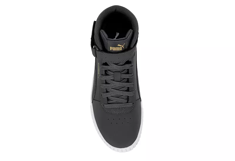 Puma Womens Carina 2.0 Chevron Mid Sneaker - Dark Grey 8 Puma Womens Carina 2.0 Chevron Mid Sneaker - Dark Grey - Image 6