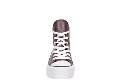 Converse Womens Chuck Taylor All Star High Top Platform Sneaker - Burgundy -Skechers Store US 01 401475 02