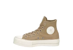 Converse Womens Chuck Taylor All Star High Top Platform Sneaker - Khaki -Skechers Store US 01 401482 03