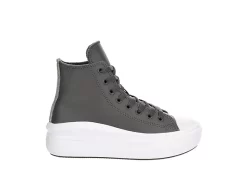 Converse Womens Chuck Taylor All Star Move High Top Sneaker - Dark Grey -Skechers Store US 01 401483 01