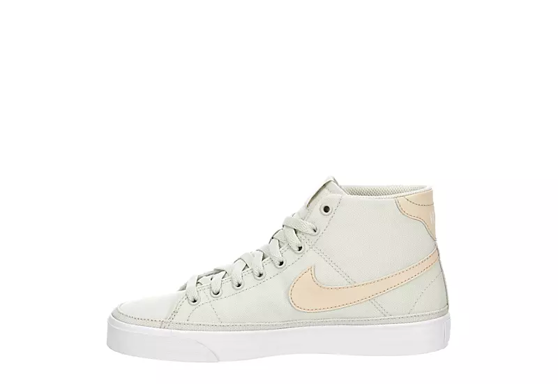 Nike Womens Court Legacy Mid Sneaker - Bone 6 Nike Womens Court Legacy Mid Sneaker - Bone - Image 4