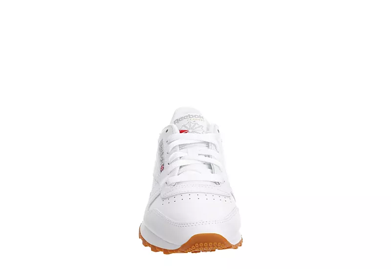 Reebok Womens Classic Leather Sneaker - White 5 Reebok Womens Classic Leather Sneaker - White - Image 3