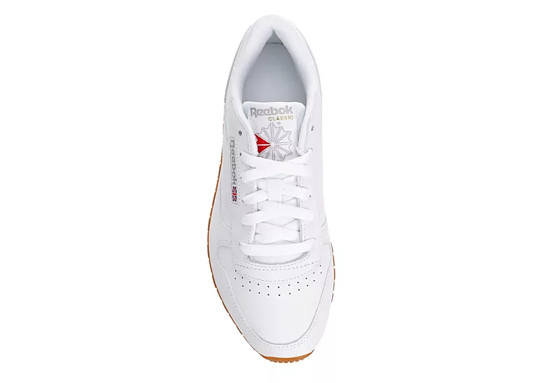 Reebok Womens Classic Leather Sneaker - White 8 Reebok Womens Classic Leather Sneaker - White - Image 6