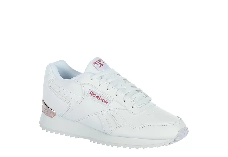 Reebok Womens Glide Ripple Clip Sneaker - White 3 Reebok Womens Glide Ripple Clip Sneaker - White