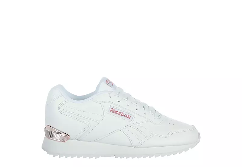 Reebok Womens Glide Ripple Clip Sneaker - White 4 Reebok Womens Glide Ripple Clip Sneaker - White - Image 2