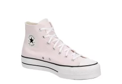 Converse Womens Chuck Taylor All Star High Top Platform Sneaker - Pale Pink