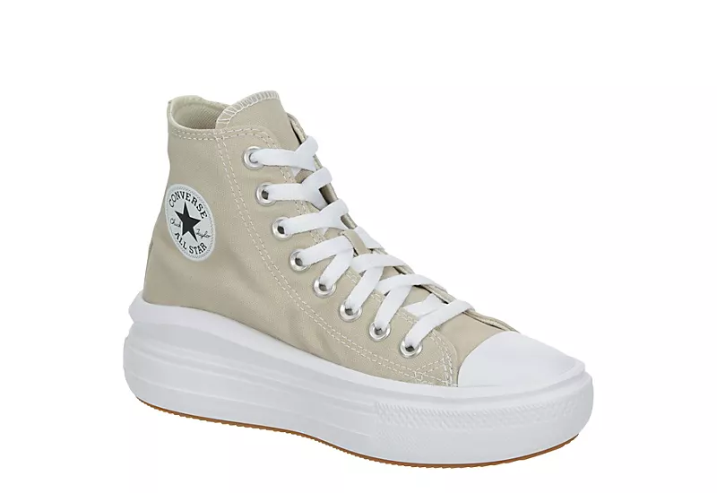 Converse Womens Chuck Taylor All Star Move High Top Sneaker - Stone 3 Converse Womens Chuck Taylor All Star Move High Top Sneaker - Stone