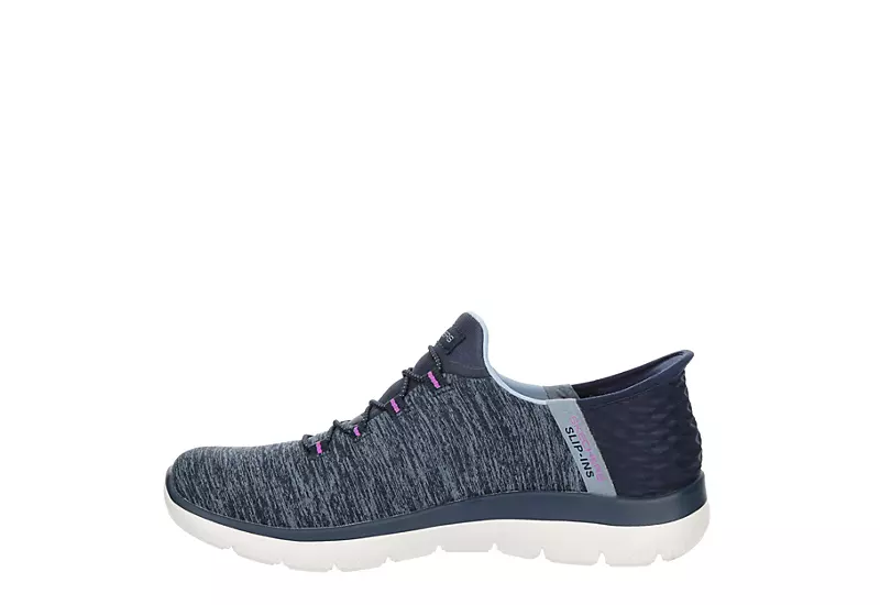 Skechers Womens Summits Slip-ins Running Shoe - Navy 6 Skechers Womens Summits Slip-ins Running Shoe - Navy - Image 4