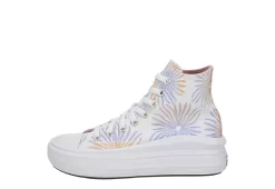 Converse Womens Chuck Taylor All Star Move High Top Sneaker - White -Skechers Store US 01 401774 03