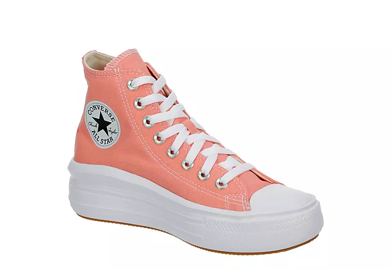 Converse Womens Chuck Taylor All Star Move High Top Sneaker - Pink 3 Converse Womens Chuck Taylor All Star Move High Top Sneaker - Pink