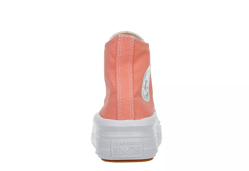 Converse Womens Chuck Taylor All Star Move High Top Sneaker - Pink 7 Converse Womens Chuck Taylor All Star Move High Top Sneaker - Pink - Image 5