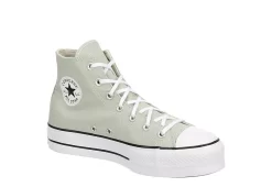 Converse Womens Chuck Taylor All Star High Top Platform Sneaker - Pale Green