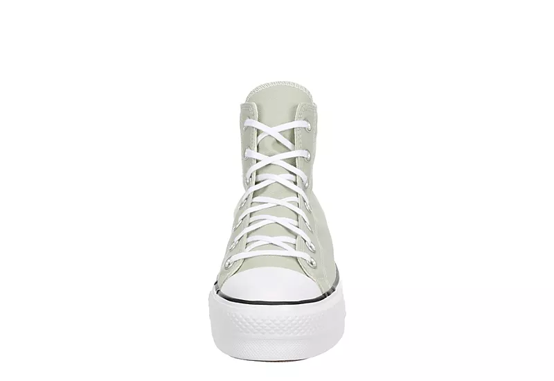 Converse Womens Chuck Taylor All Star High Top Platform Sneaker - Pale Green 5 Converse Womens Chuck Taylor All Star High Top Platform Sneaker - Pale Green - Image 3