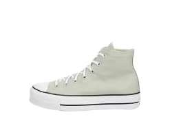 Converse Womens Chuck Taylor All Star High Top Platform Sneaker - Pale Green 12 Converse Womens Chuck Taylor All Star High Top Platform Sneaker - Pale Green -Skechers Store US 01 401834 03
