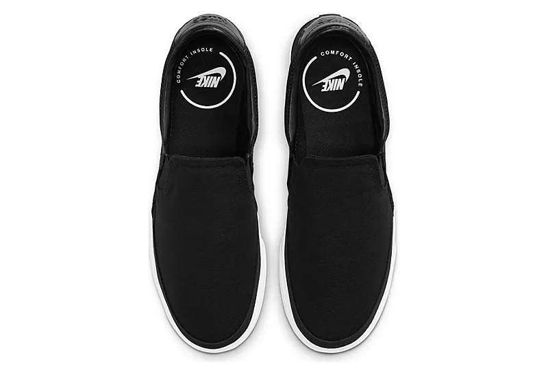 Nike Womens Court Legacy Slip On Sneaker - Black 7 Nike Womens Court Legacy Slip On Sneaker - Black - Image 5