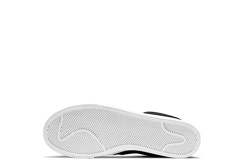 Nike Womens Court Legacy Slip On Sneaker - Black 8 Nike Womens Court Legacy Slip On Sneaker - Black - Image 6