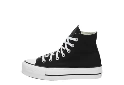 Converse Womens Chuck Taylor All Star High Top Platform Sneaker - Black -Skechers Store US 01 431054 03